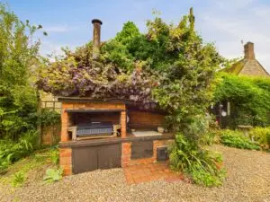 The BBQ area at 2 Willoughby Road Morcott for sale with Eastaway Property Stamford